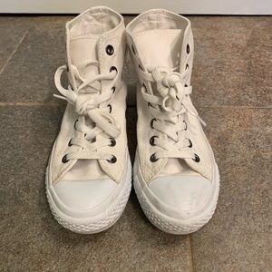 All white Converse